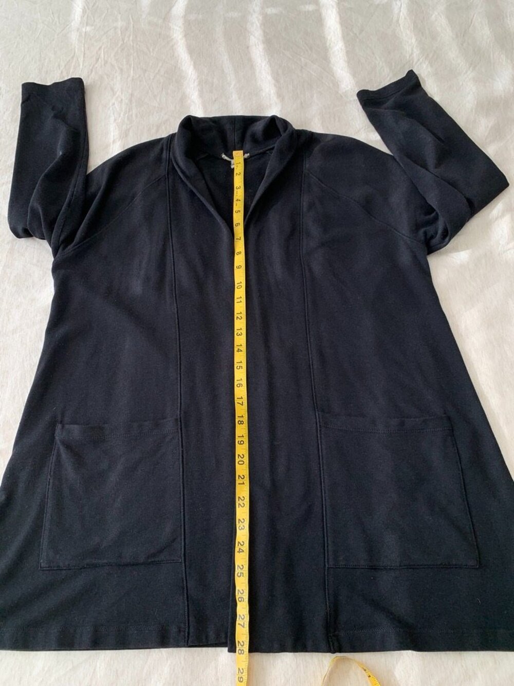 Eileen Fisher Open Front Tercel organic Cotton Cardigan Size SP - Picture 7 of 10